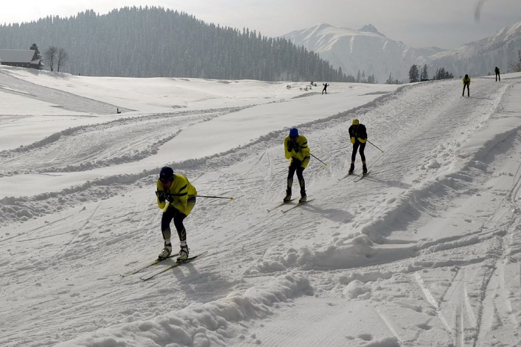 A View of Ski resort of Gulmarg